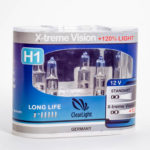 Автолампа H1 ClearLight 12V 55W X-treme Vision +120% LIght (2 шт евробокс.)