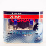 Автолампы H1 (12-55) COOL BLUE HYPER 5000К OSRAM (2шт, евробокс) 62150CBH