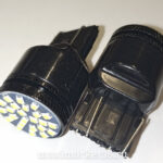 Автолампа T20 21W/5W (2 конт бесцок Гранта) 12-24V (2016) 24 SMD S0316-7443