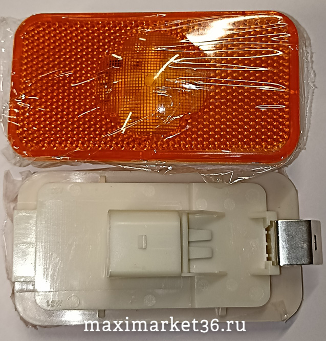 Фонарь маркер универсаль прямоугольный 24В жёлт бегающий PR-1717(ШТУКА) Volvo FHII FMII