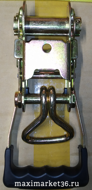 Храповый механизм и 2 крюка для ремня стяжки груза 375ма (50мм)900гр