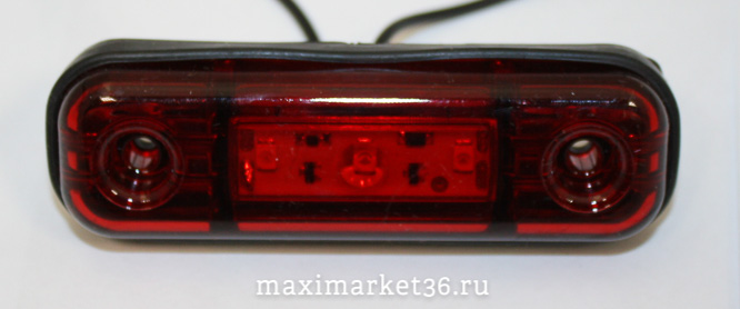 Фонарь габаритн.(ОГ-40 LED) КРАСНЫЙ 12-24V светодиод 3 SMD (аналогГФ-22,ФГ160,WAS W97.1) BD-7011/5шт