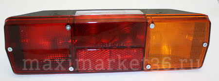 Фонарь задний КАМАЗ 24в 6-ти болтовый 551.3776 ЛЕВЫЙ с катафотом ан ФП130Г/9802-48/355.3716