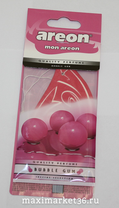 Ароматизатор AREON БУМАЖ ёлочка поштучно БАБЛ ГАМ