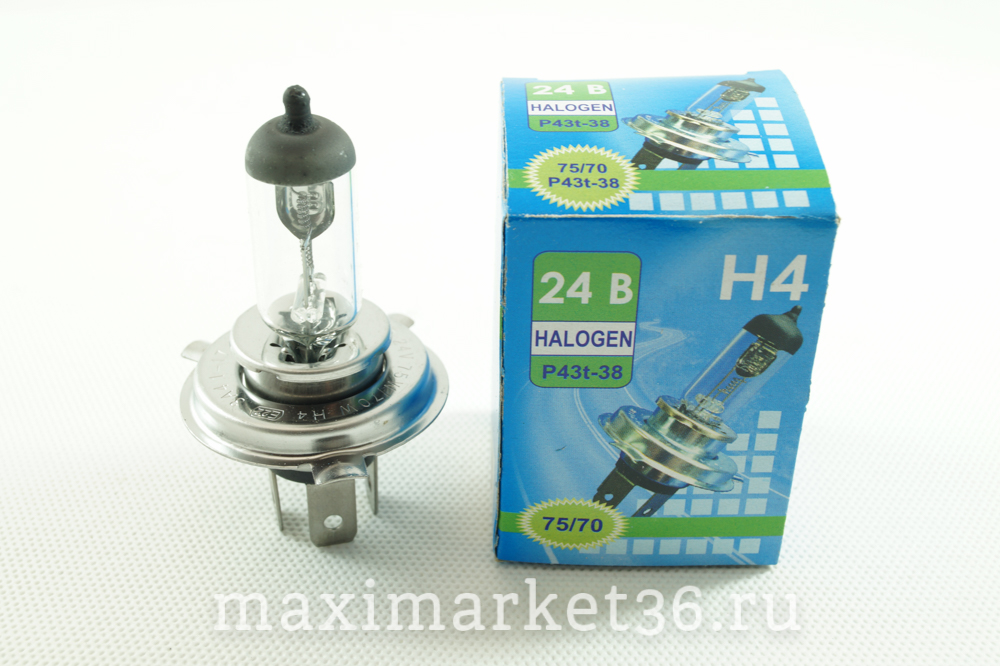Автолампы H4 (24 -70) Брест(БЕЛСВЕТ) АКГ 24-75+70-1