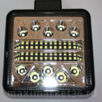 Фара диодная-ходов. огни 34 LED (3W)--102W (КВАДРАТНАЯ) G0021-25mm PR-1119