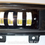 Фара диодная-ходов.огни на КАМАЗ 5490 ОВАЛЬНЫЕ 4 COB диод+ЛИНЗЫ + ОБОД 40W 8-30 В(КОМПЛ) RUK 1214