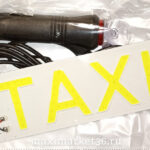 Знак "TAXI" неоновый белый малый. (в прикур. с кнопкой) DP-251