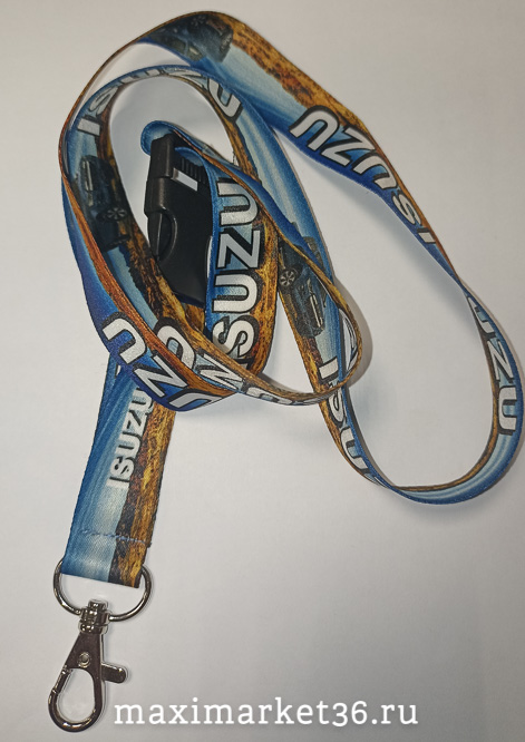 Шнурок-держатель на шею "ISUZU" модный