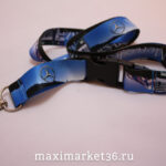Шнурок-держатель на шею "MERSEDES" модный с металлическим карабином