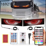 Подсветка диодная  автомобиля  350 Х 100мм БЕГУЩАЯ СТРОКА /Глаза 1шт