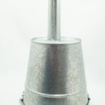 Воронка (лейка) большая дизельная оцинковка (ВЕДРО 5л) мелкая сетка,ПРЯМАЯ  лейка