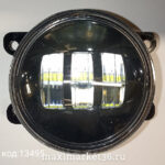 Фара диодная-ходов.огни3 COB + ЛИНЗЫ 30Wдиод ВЕСТА ФОРД (ПАРА) в корп. (2190-LED) 37-LED/037-YW