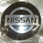 Наклейки на колпак ступицы с эмблемой D=56мм NISSAN (4шт) ВЫПУКЛЫЕ ЧЁРНЫЕ
