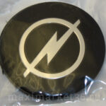 Наклейки на колпак ступицы с эмблемой D=56мм OPEL (4шт) ВЫПУКЛЫЕ ЧЁРНЫЕ