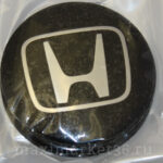 Наклейки на колпак ступицы с эмблемой D=60мм HONDA(4шт) ВЫПУКЛЫЕ ЧЁРНЫЕ