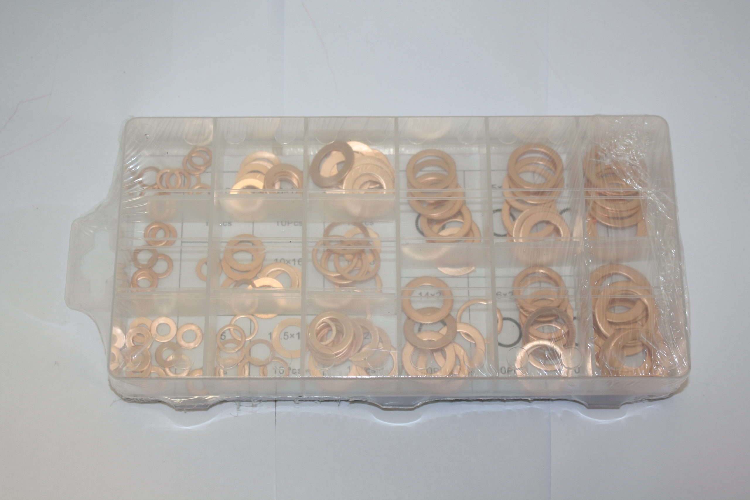 Набор шайб медных 5х10-17,5х24 мм 150шт кейс 30150 МА