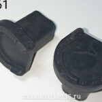 Заглушка места установки домкрата чёрная