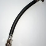 Шланг рессивера /плунжерного шприца прокачки переходник 38 см(Барашек-Быстросъём) резина  -3045