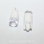 Автолампа W20W (W2.1x9.5d) 12V 2 SMD (2835) б/ц керамич прозрач (X0011) X0071