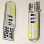 Автолампа W20W (W2.1x9.5d) 12V 24 SMD (7013) б/ц в силиконе + обманка X0072