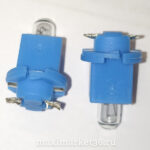 Автолампа W1.2W B8,0-12(EBSR) с патроном 24 V ПЕРЕВЕРТЫШ (типа лампа тахографа )желт и синие/Диалуч