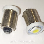 Автолампа T4W (BA9s) 24V светодиод 1 SMD(5050) WHITE (24-4 (T4W)-T8-24v-BA9S-1SMD-5050 )