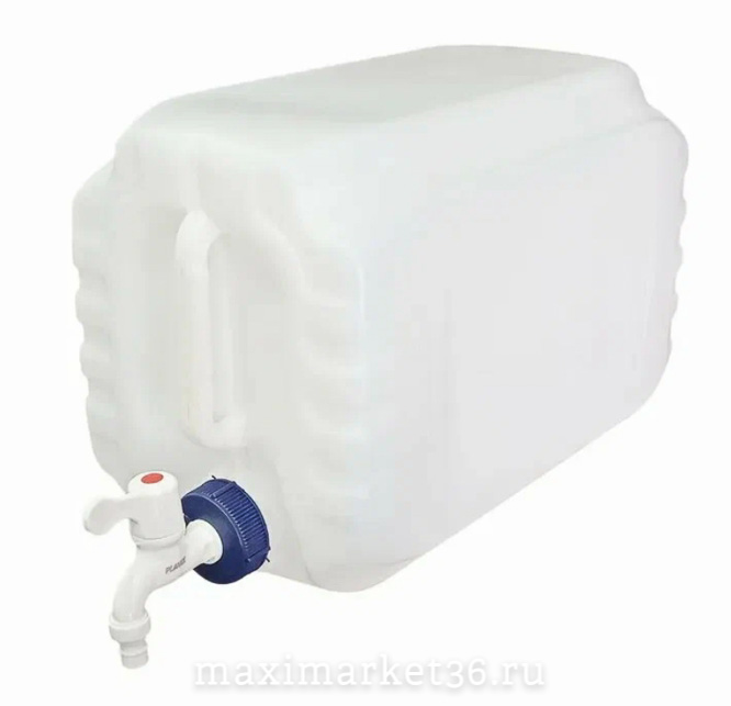 Канистра-умывальник БЕЛАЯ 20л с пластиковым краном