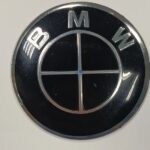 Наклейки на колпак ступицы с эмблемой D=65мм BMW (4шт) ВЫПУКЛЫЕ ЧЁРНЫЕ
