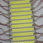 Автолампа 60 х10 диод отрезной 24V COB БЕЛЫЙ на самоклейке(плата) в колбе