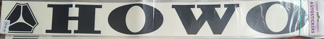 Наклейка "HOWO" 11х100см Белая 83131 (08928) — изображение 2