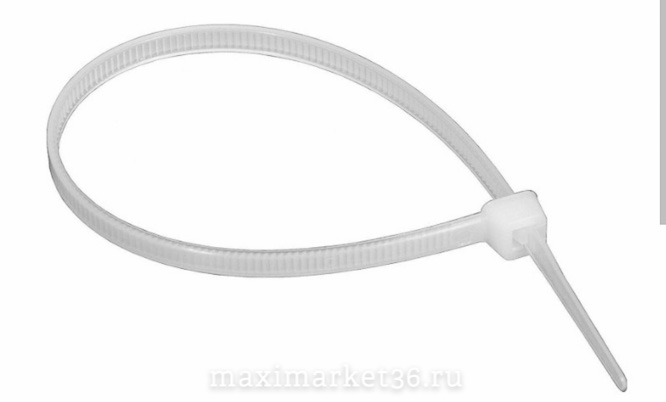 Хомут крепления проводов пласт 8х300 белый М5