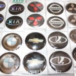 Наклейки на колпак ступицы с эмблемой SUBARY (4шт) СИЛИКОНОВЫЕ