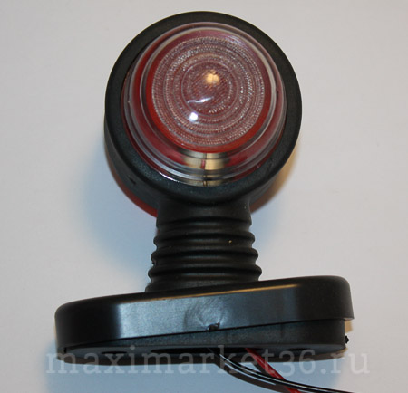 Фонарь габаритн.ОГ-32(ГФ3.2)стар.обр выпкулый рассеиватель красно-белый(E-204прямой коротDA-23075)