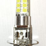Автолампы Н3 PK22s ДИОДНАЯ 16 SMD (3030) в СИЛИКОНЕ 12-24V