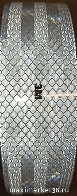 Лента светоотраж. для грузовой спецтехники (БЕЛАЯ) Призма высокой интенсивности 45м "3М"