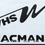 Наклейка боковая "SHACMAN" 40х40 цвет чёрный на угол окна груз. машины ПАРА 83643(08984)