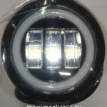 Фара диодная-ходов. огни 3 COB + ЛИНЗЫ 30W диодов 8-30 В с ОБОДКОМ КРУГЛЫЕ G0083(G0029T)