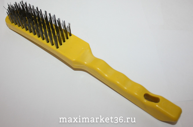 Щётка по металлу ЖЁСТКАЯ в пластик.основании DP-132/15