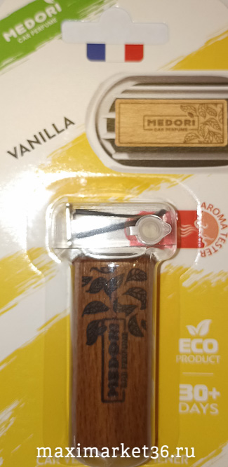 Ароматизатор MEDORI НА ДЕФЛЕКТОР дерев. с пробн MM-1104 Vanilia