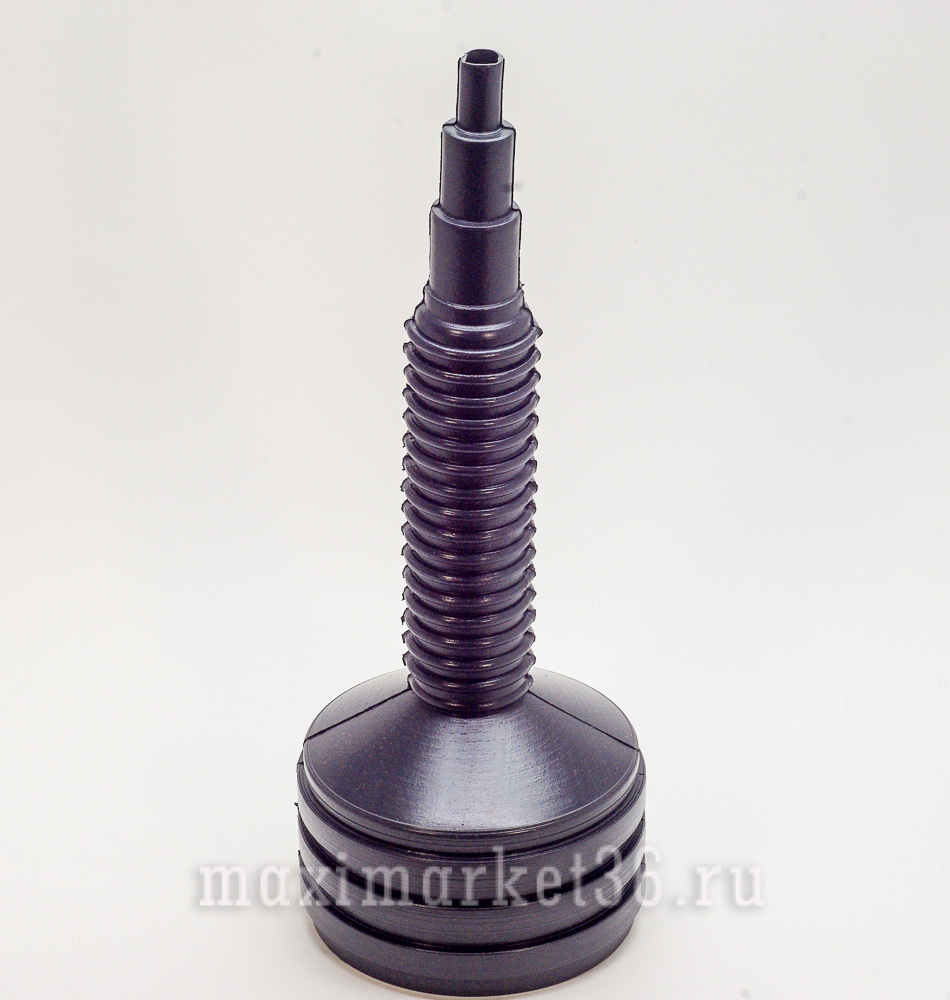 Воронка(лейка) ГОФРИРОВАННАЯ цельная (D=10см, нос 24см), VG1