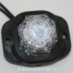 Фонарь габаритн.(ФПГ-25 LED) БЕЛЫЙ светодиодный БЕЗ КРОНШТЕЙНА квадратн 30х30