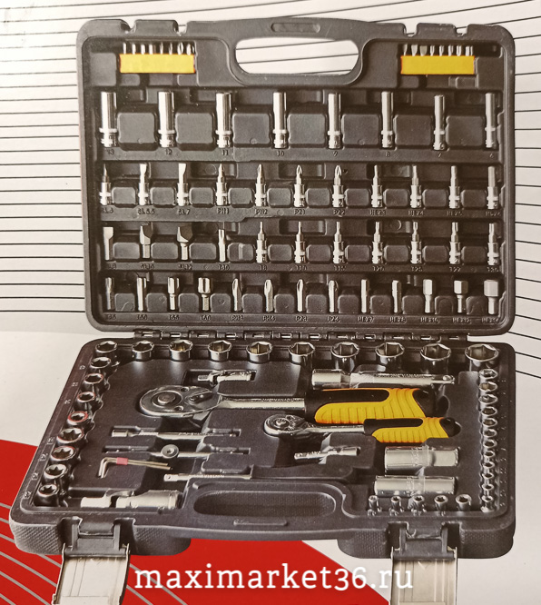 Набор инструмента ST-108 предметов KRAFTROYAL NEW (45 голов.51бита) №66108-1