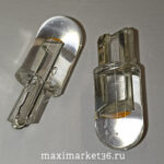 Автолампа W10W T10 3D ЛИНЗА жёлтая 12V X0122 SD-200Y