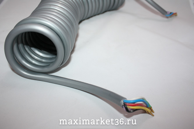 Кабель электрический витой 7,5 м(евро) серый без ПС ( Мар)