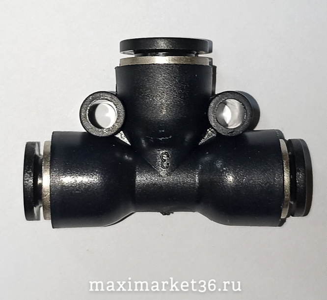 Фитинг тройник трубки ПВХ 6*8*6 -2964 PR-0548