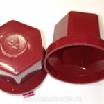 Колпачок на колёсную гайку 32 мм низкий бордо 3084