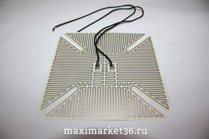 Элемент обогрева зеркала 170*150 24В провод с клеммой 00939