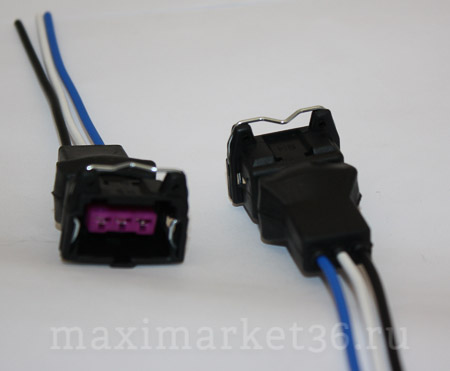 Разъём датчика скорости (инжекторный) 2108-2112 2115 3 дырки + пыльник PR-0290