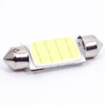 Автолампа C30W (SV8.5/8) 39мм (софитная )  COB керамика 12V  WHITE Y0008-39 /Y0015-39